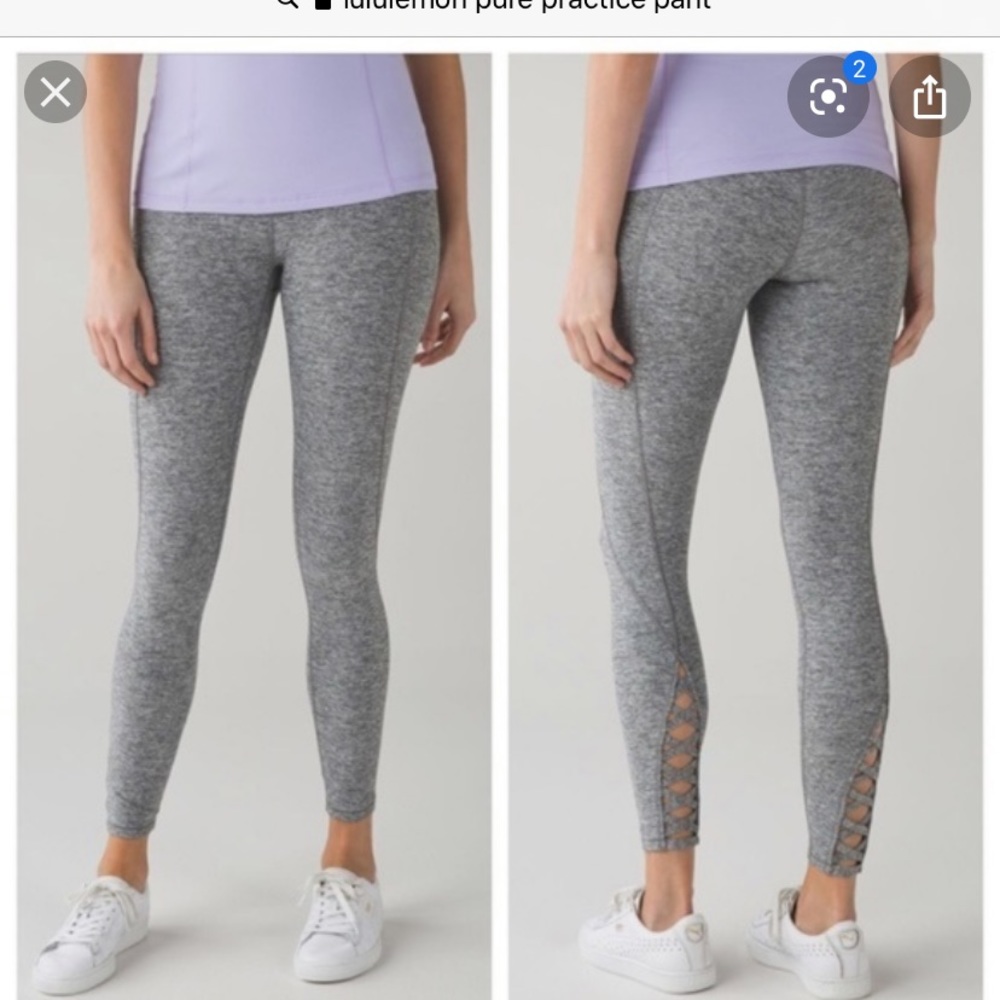 Lululemon pure practice heathered slate